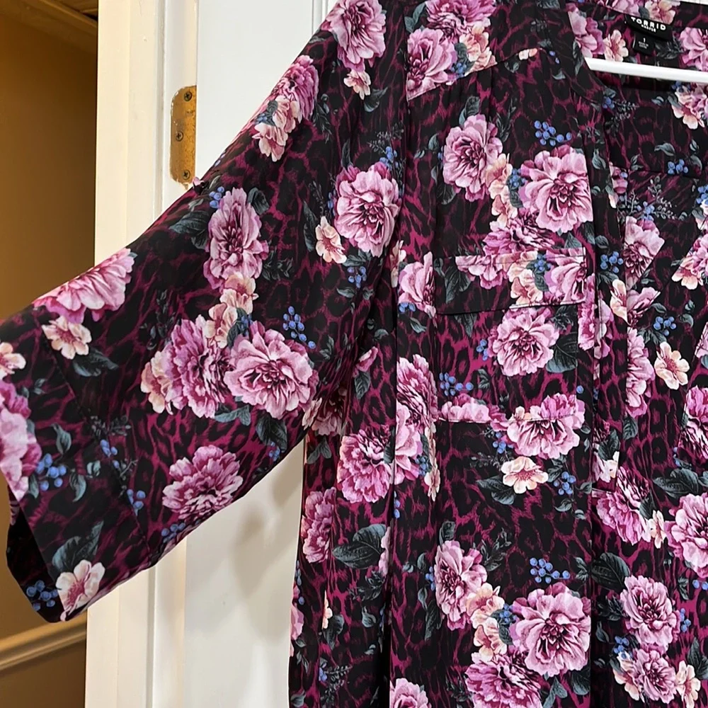 Torid Harper Tunic Length Blouse 1 - Picture 2 of 5